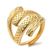 Light Gold Brass Adjustable Rings for Women RJEW-A022-01A-3