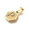 304 Stainless Steel Charms STAS-H227-01G-P-2