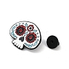 Day of the Dead Sugar Skull Enamel Pins JEWB-R001-03EB-04-3