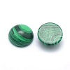 Synthetic Malachite Cabochons G-P393-R49-10MM-2