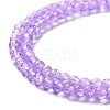 Spray Painted Crackle Glass Beads Strands CCG-Q002-4mm-04-4