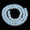 Imitation Jade Glass Beads Strands GLAA-T032-J6mm-MD02-3
