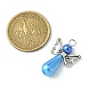 Angel Acrylic Imitation Pearl Pendants PALLOY-TAC0047-3