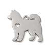 Non-Tarnish 304 Stainless Steel Pendants STAS-O005-13P-1
