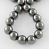 Non-Magnetic Synthetic Hematite Beads Strands X-G-Q892-10mm-1
