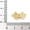 Brass Pave Clear Cubic Zirconia Connector Charms KK-Z072-05G-3