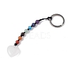 7 Chakra Gemstone Beads Keychain KEYC-F036-02E-2