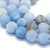 Natural Aquamarine Beads Strands G-E561-01-8mm-3