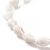 Natural Shell Beaded Bracelet BJEW-JB08162-4