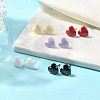 Hypoallergenic Bioceramics Zirconia Ceramic Heart Stud Earrings EJEW-C065-02-1