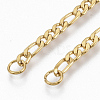 304 Stainless Steel Figaro Chain Bracelets Making STAS-S105-JN962-2-5
