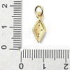 Brass Micro Pave Cubic Zirconia Pendants KK-H475-23G-01-3