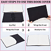 CRASPIRE 3Pcs Elastic Fabric Book Covers DIY-CP0007-42C-6