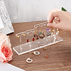 Detachable Acrylic 5 T-Bar Earrings Display Risers EDIS-FG0001-54-3