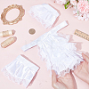 Lace Cloth Oversleeves & Collar Sets AJEW-HY0003-05-4