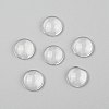 Transparent Glass Cabochons X-GGLA-R026-12mm-3