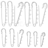 16Pcs 4 Styles Iron Rhinestone Safety Pins FIND-SC0022-25P-1