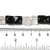 Natural Black Tourmalinated Quartz Beads Strands G-C109-A01-01-5