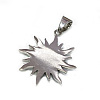 316 Surgical Stainless Steel Rhinestone Pendants STAS-P112-07AS-2