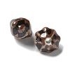 Vintage Porcelain Pumpkin Beads PORC-L080-A09-2