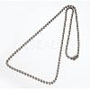 Hot Selling 304 Stainless Steel Ball Chain Necklace NJEW-E045-13P-2