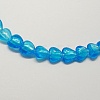 Handmade Silver Foil Glass Beads FOIL-R050-12x8mm-14-2