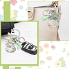 Resin & Acrylic & Faux Suede Tassel Keychain KEYC-YW00126-01-6