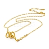 Brass Snake & Cubic Zirconia Pendant Necklaces NJEW-H170-01G-1