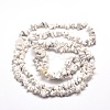 Synthetic White Howlite Chip Bead Strands X-G-M205-53-2