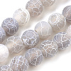 Natural Weathered Agate Beads Strands X-G-S259-05E-8mm-1