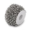 304 Stainless Steel Textured Figaro Chains CHS-S010-03P-2