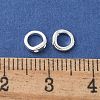 Brass Ring Charm Connectors KK-U056-55S-2