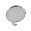 304 Stainless Steel Cuff Ring Components STAS-D372-07P-09-1