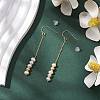 Natural Pearl Dangle Earrings EJEW-P286-42G-4