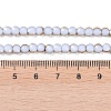 Electroplate Glass Beads Strands EGLA-Q128-03C-4