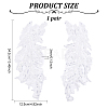 Leaf Polyester Embroidery Lace Appliques DIY-FG0003-90A-2