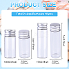 20Pcs 2 Styles Column Glass Screw Top Bead Storage Tubes CON-YW0001-89-2