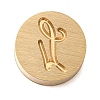 Golden Tone Brass Letter Stamps KK-R005-01L-1