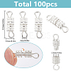 100Pcs Alloy Screw Clasps FIND-SC0012-07S-2