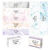 90Pcs 9 Style Rectangle with Marble Pattern & Word Handmade Soap Paper Tag DIY-PH0002-77B-WH-1
