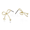 Iron Stud Earring Findings IFIN-N005-24-3