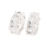 Brass Micro Pave Cubic Zirconia European Beads KK-C157-09A-S-1