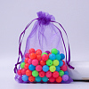 Rectangle Organza Drawstring Bags CON-PW0001-054D-19-1