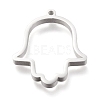 Non-Tarnish 304 Stainless Steel Open Back Bezel Pendants STAS-K208-05P-A-1