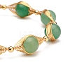 Natural Gemstone Beaded Bracelets Set for Men Women BJEW-TA00012-6