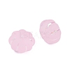 Frosted Transparent Acrylic Beads OACR-P029-03B-05-3