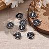 Platinum Plated Alloy Charms LS-ENAM-S118-02P-P-5
