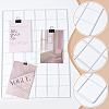 4 Bags Spray Printed Iron Mesh Wall Mounted Hanging Display Stands ODIS-WR0001-18B-3