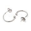Non-Tarnish 304 Stainless Steel Stud Earring LS-EJEW-H134-02A-P-2