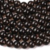 Natural Smoky Quartz Round Beads Strands X-G-E329-6mm-38-2